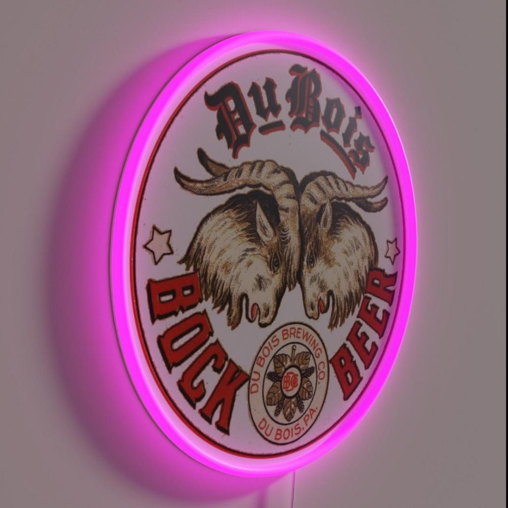 Vintage Dubois Bock Beer Dubois Brewing Rgb Led Neon Sign - Shineneon