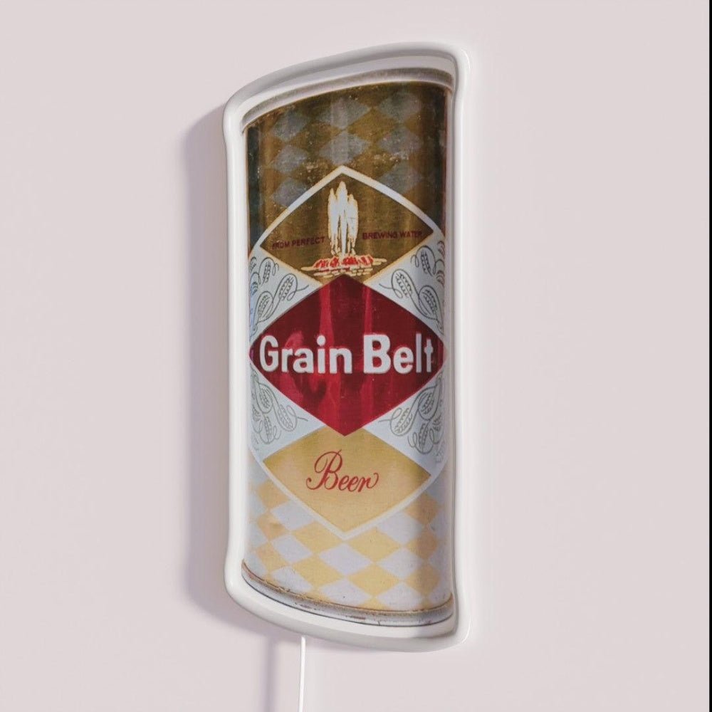 Vintage Grain Belt Beer Can Rgb Led Neon Sign - Shineneon