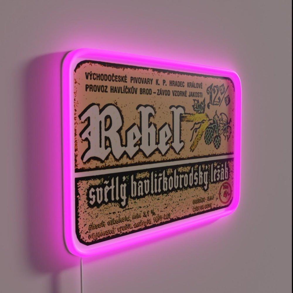 Vintage Imported Craft Beer Label Rgb Led Neon Sign Bar Decor - Shineneon