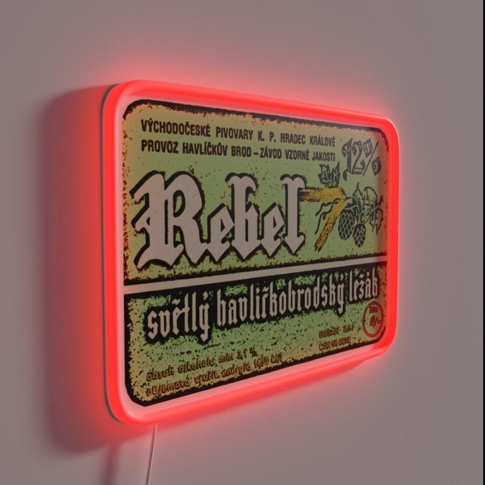 Vintage Imported Craft Beer Label Rgb Led Neon Sign Bar Wall Decor - Shineneon