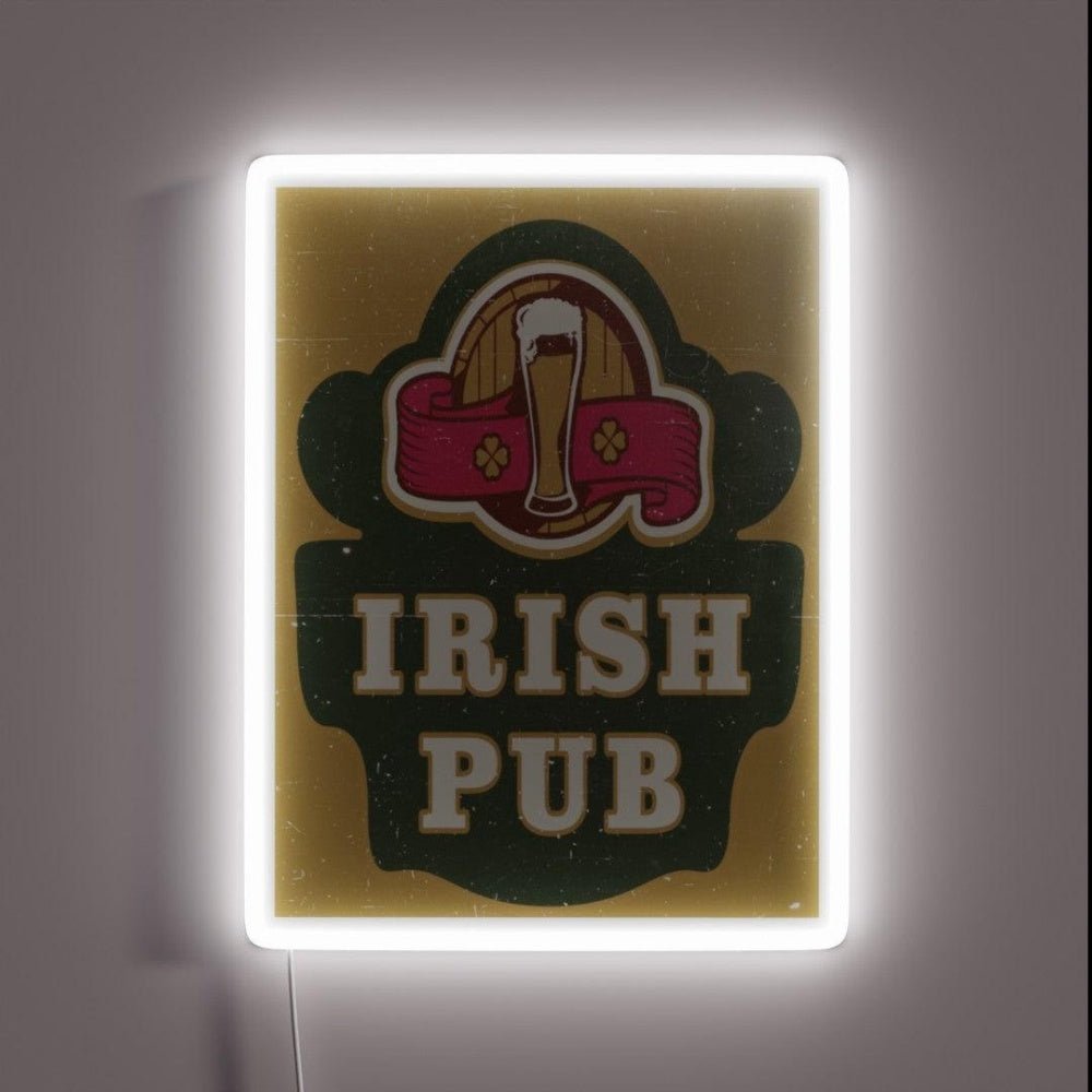 Vintage Irish Pub Sign Rgb Led Neon Sign Bar Wall Decor - Shineneon