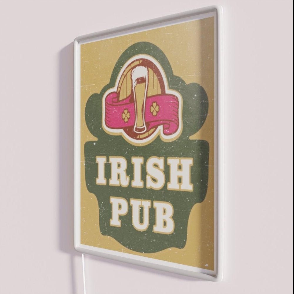 Vintage Irish Pub Sign Rgb Led Neon Sign Bar Wall Decor - Shineneon