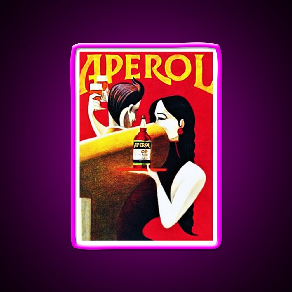 Vintage Italian Apero Aperitif Antico Whiskey Drink Bar Led Neon Sign Rgb Color