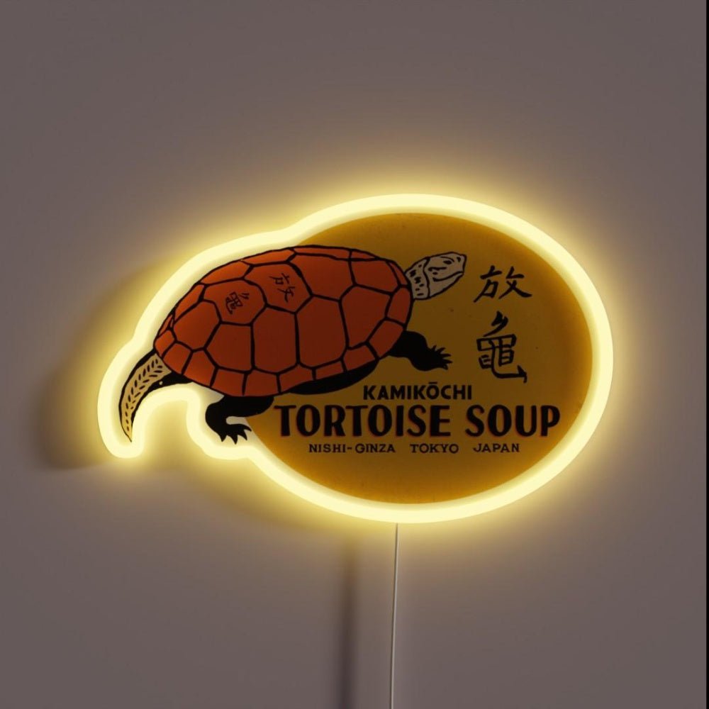 Vintage Japanese Tortoise Soup Rgb Led Neon Sign - Shineneon