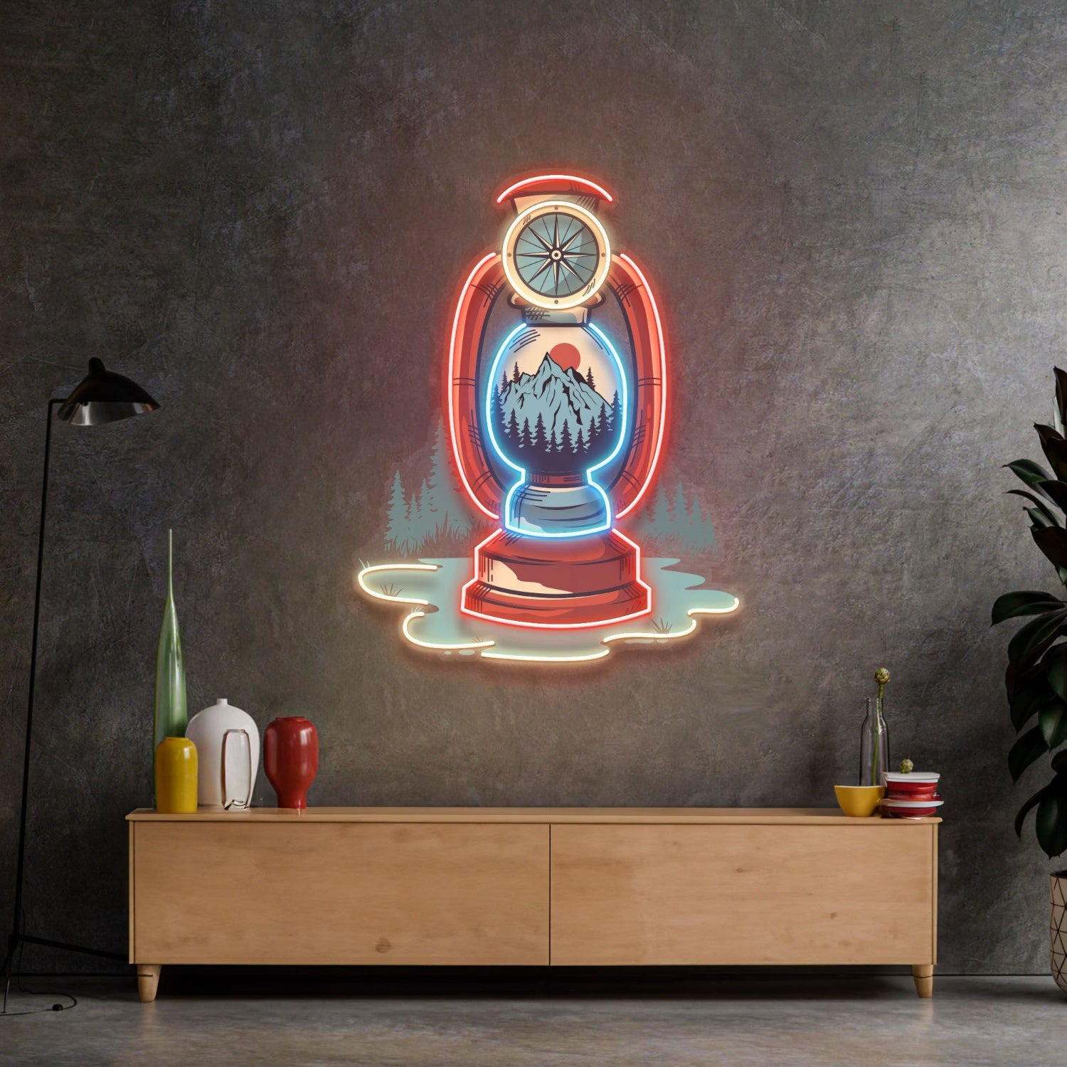 Vintage Lantern Led Neon Sign Light Pop Art | Shineneon