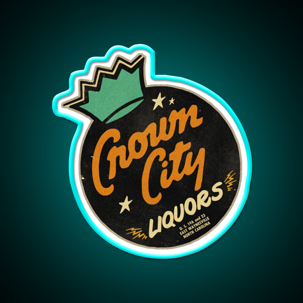 Vintage North Carolina Liquor Store Whiskey Drink Bar Led Neon Sign Rgb Color