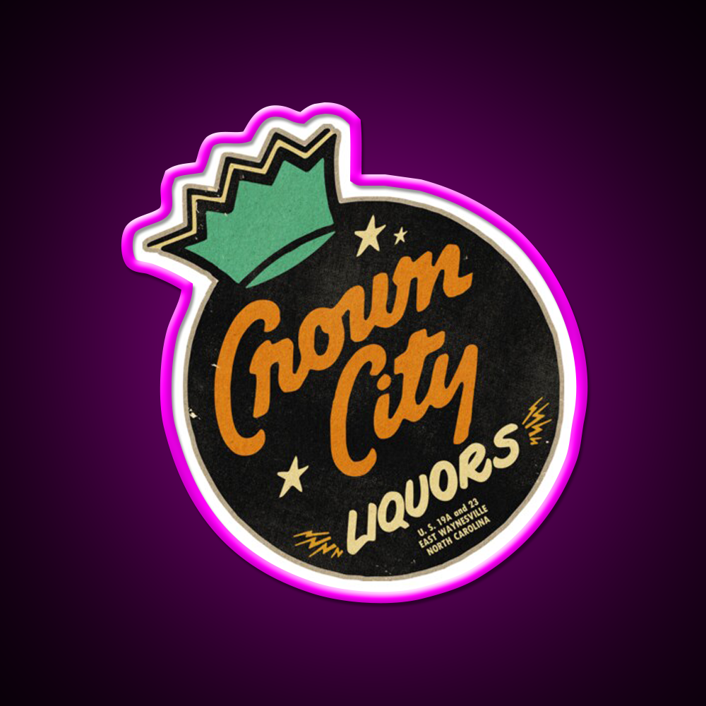 Vintage North Carolina Liquor Store Whiskey Drink Bar Led Neon Sign Rgb Color