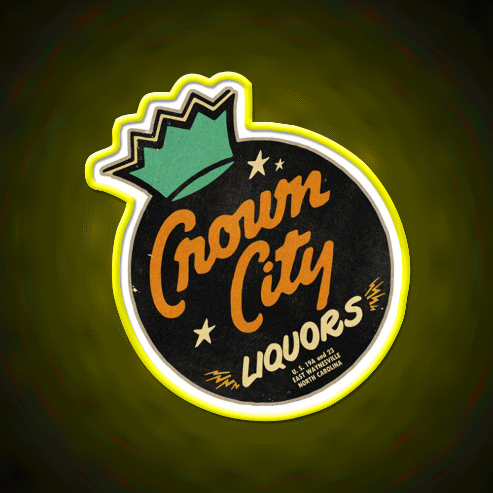 Vintage North Carolina Liquor Store Whiskey Drink Bar Led Neon Sign Rgb Color