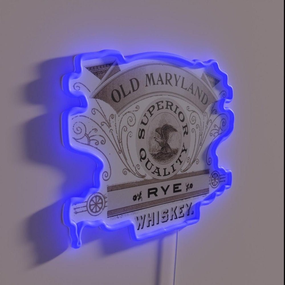 Vintage Old Maryland Rye Whiskey Superior Quality Rgb Led Neon Sign - Shineneon