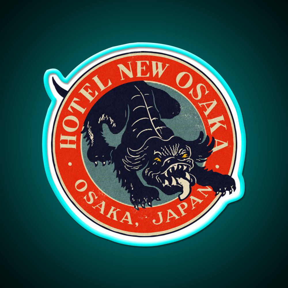 Vintage Osaka Japan Hotel Whiskey Drink Bar Led Neon Sign Rgb Color