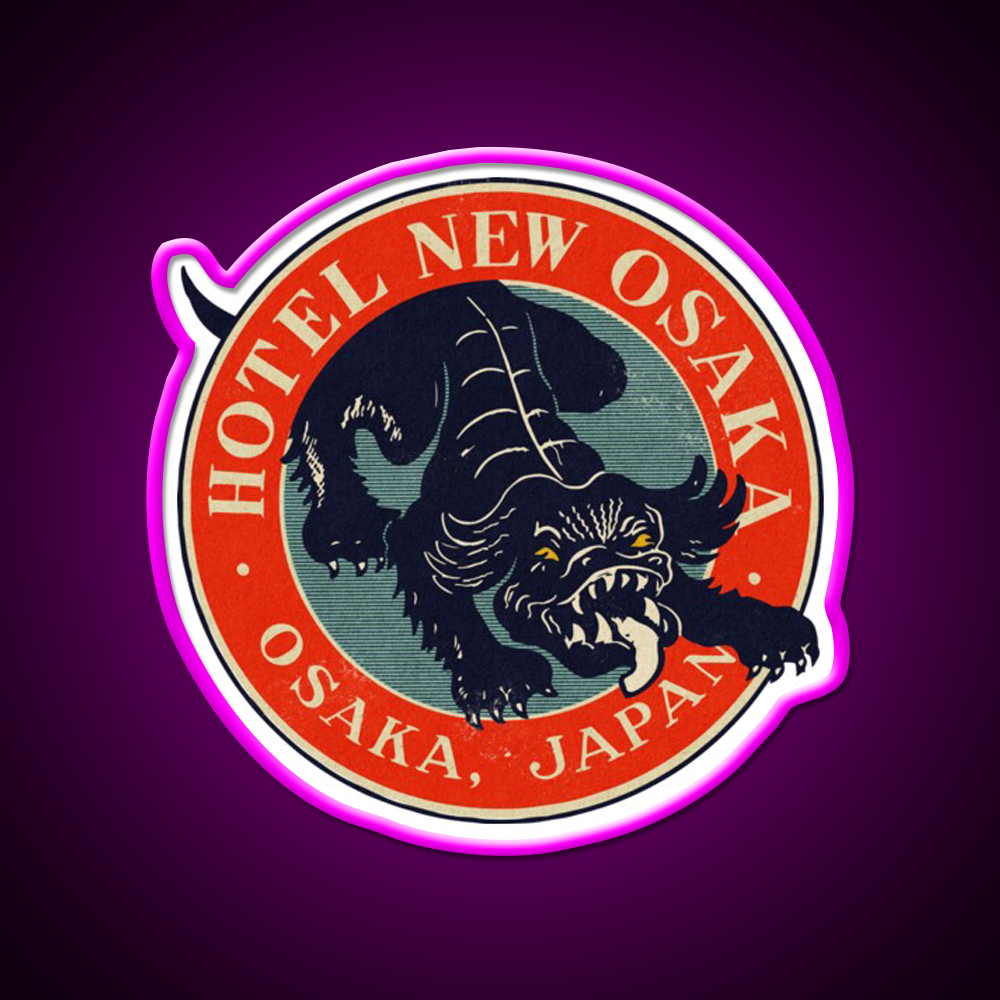 Vintage Osaka Japan Hotel Whiskey Drink Bar Led Neon Sign Rgb Color