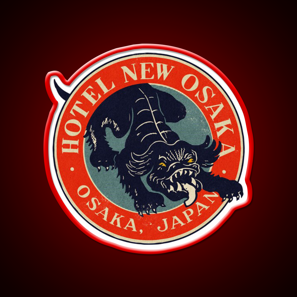 Vintage Osaka Japan Hotel Whiskey Drink Bar Led Neon Sign Rgb Color