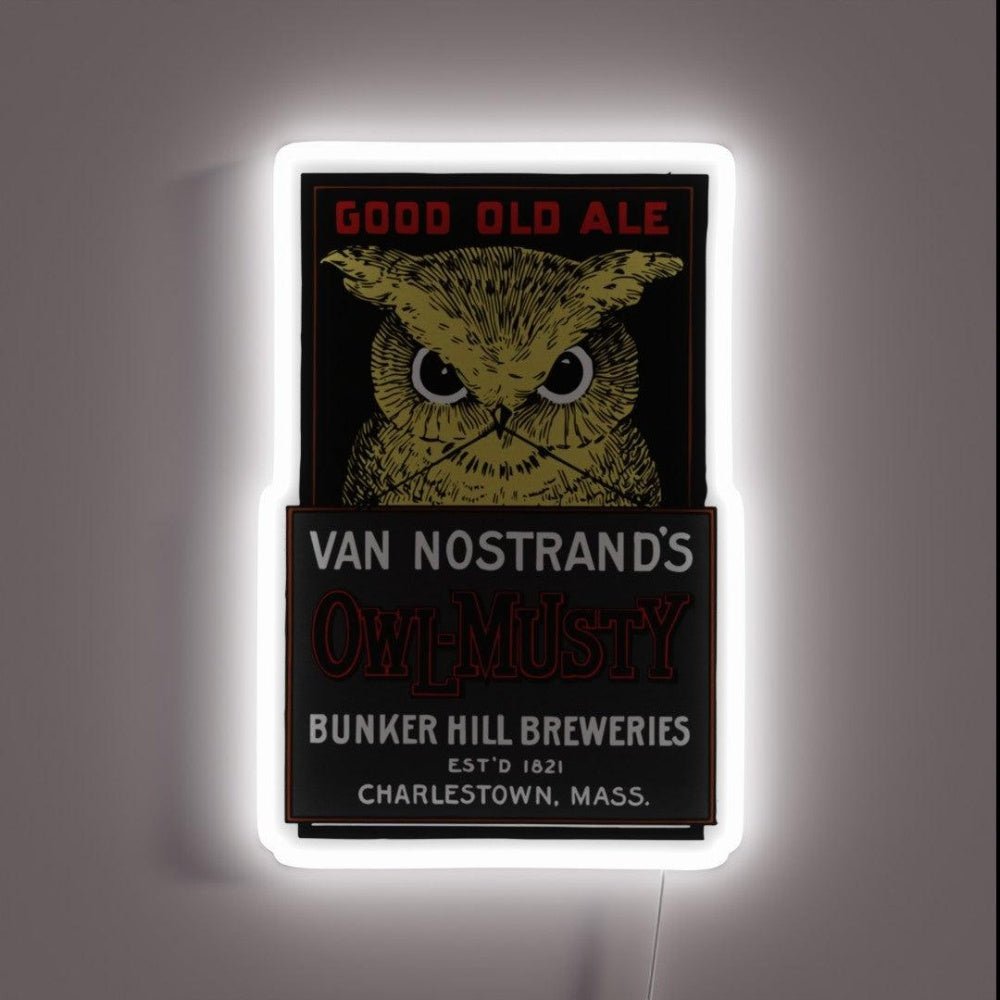 Vintage Owl Brewery Rgb Led Neon Sign - Shineneon