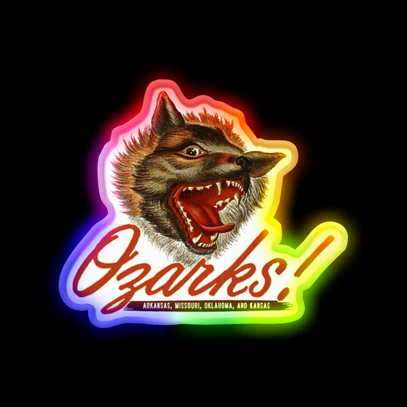 Vintage Ozark Tourist Whiskey Drink Bar Led Neon Sign Rgb Color