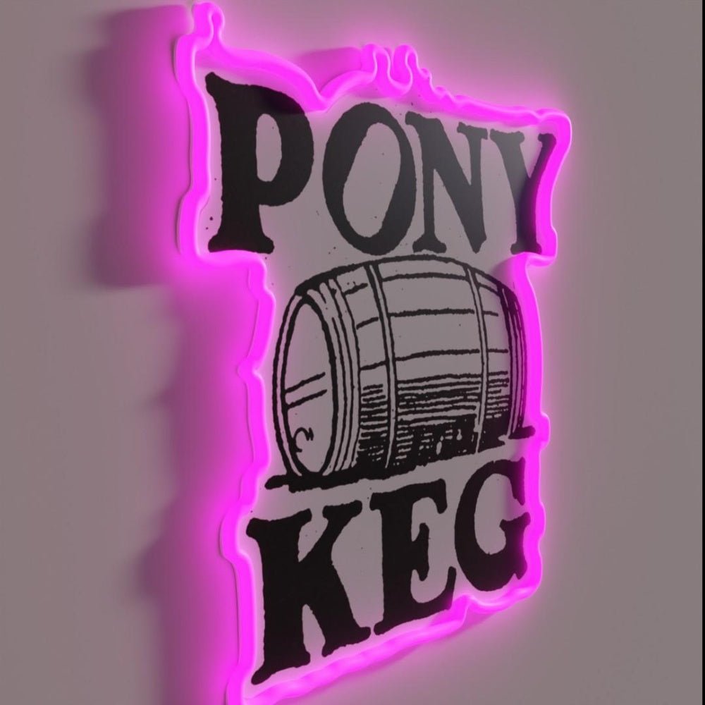 Vintage Pony Keg Rgb Led Neon Sign - Shineneon