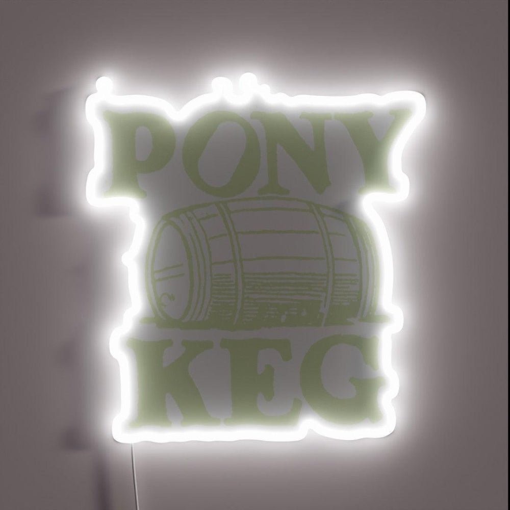 Vintage Pony Keg Rgb Led Neon Sign Bar Wall Decor - Shineneon