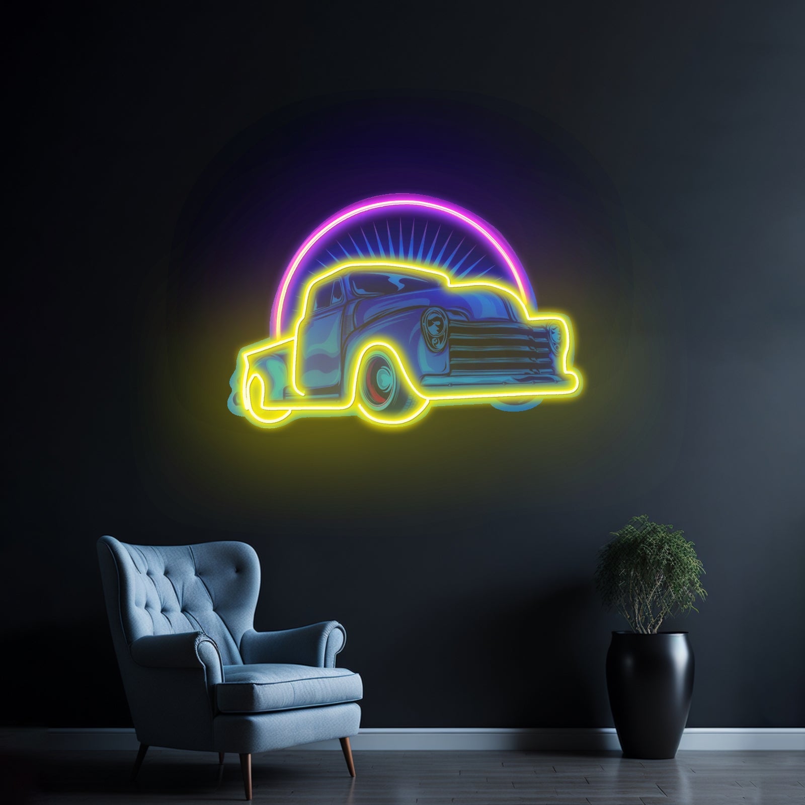 Vintage Retro Car Led Neon Sign Light Custom Led Signs - Shineneon