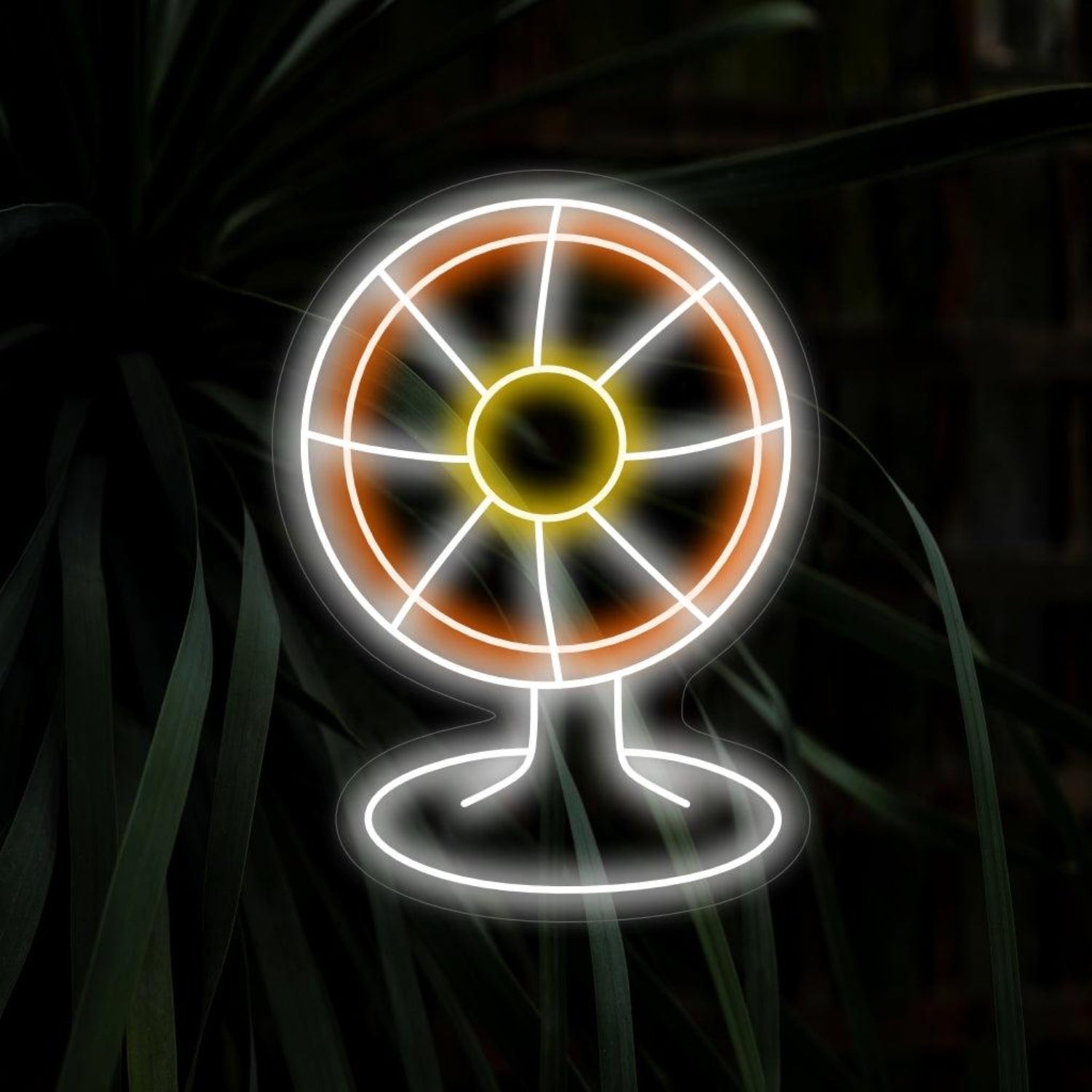 Vintage Retro Modern Desktop Fan Led Neon Sign For Home Cafe Decor | Shineneon