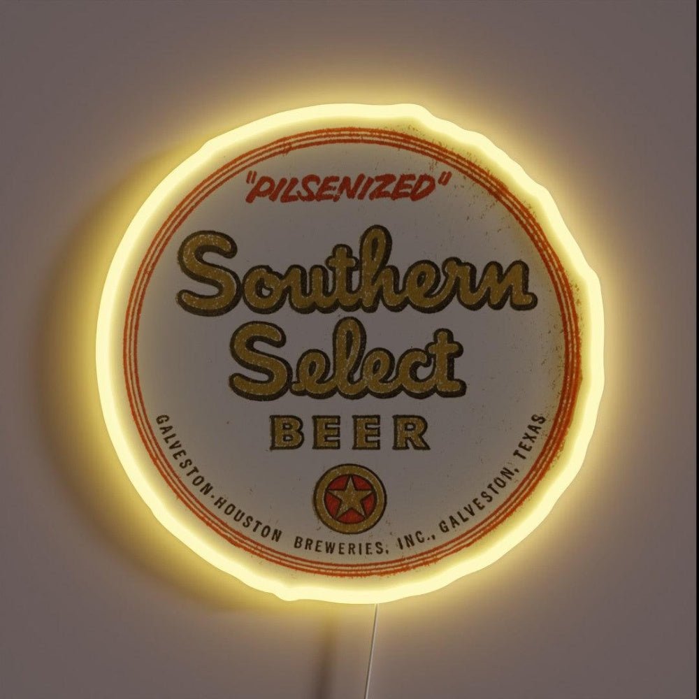 Vintage Southern Breweries Galveston Texas Rgb Led Neon Sign - Shineneon