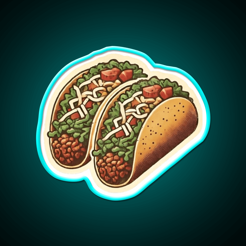 Vintage Taco Led Neon Sign Of Mexican Taco Led Neon Sign Rgb Color - Shineneon