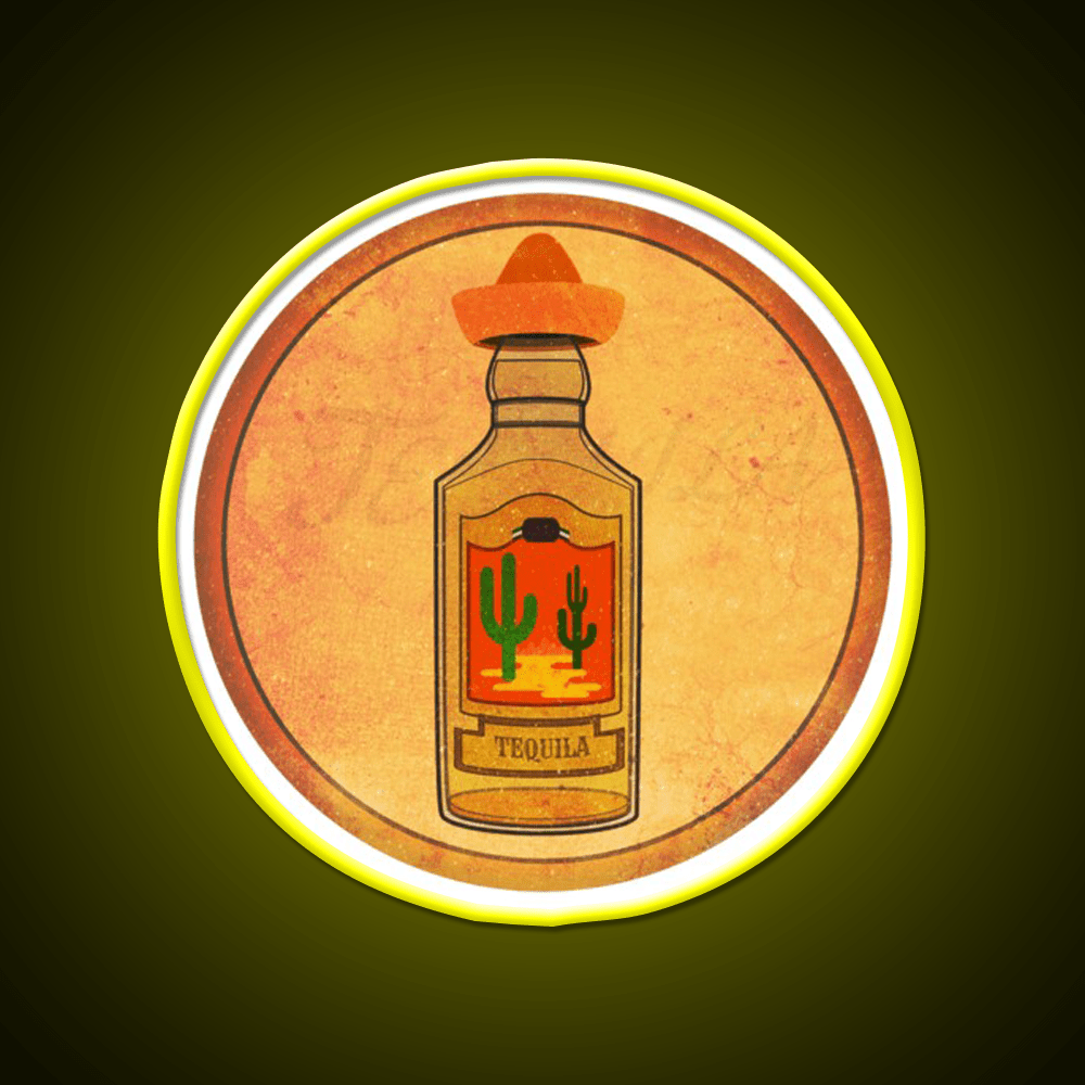 Vintage Tequila Party Drink Tequila Led Neon Sign Rgb Color - Shineneon