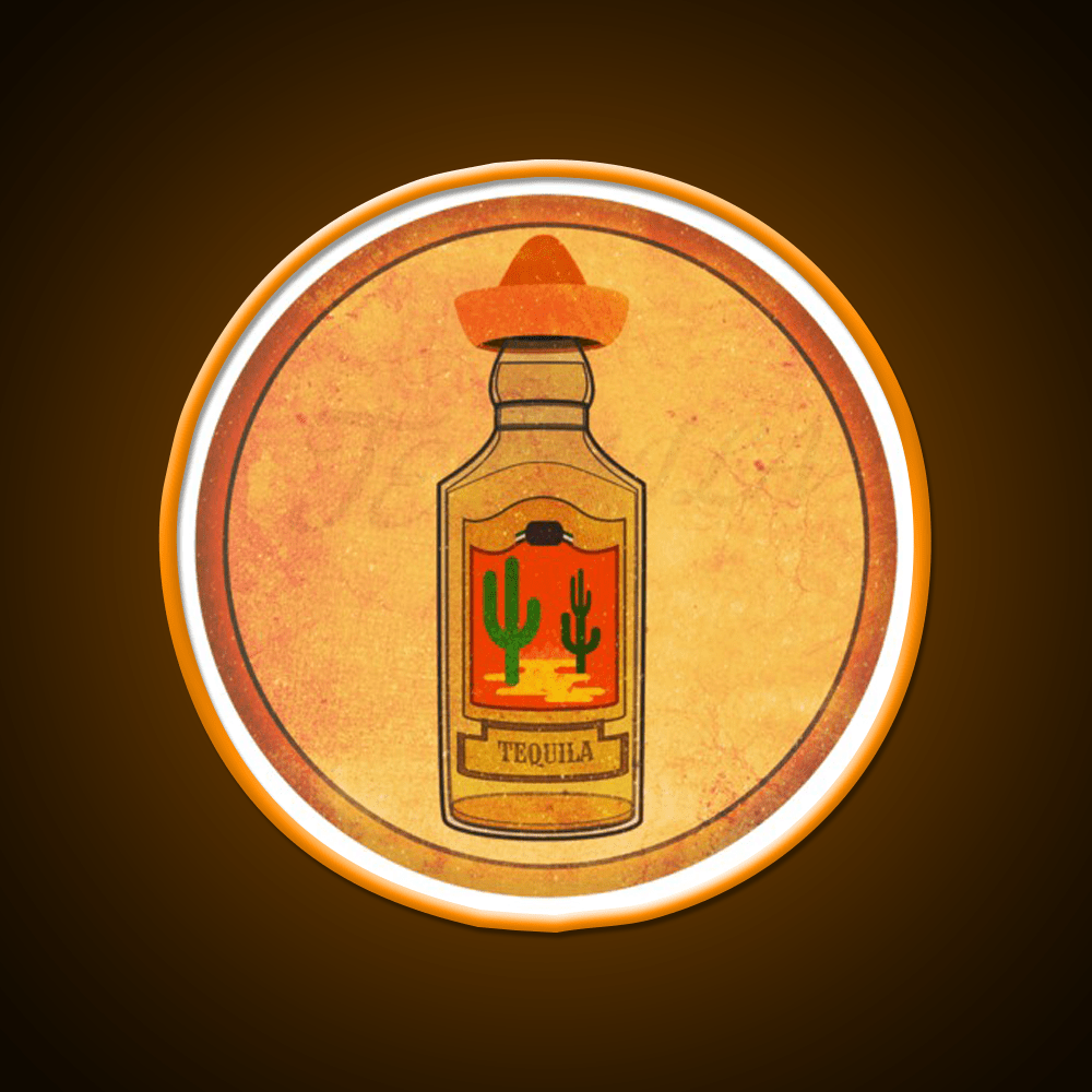 Vintage Tequila Party Drink Tequila Led Neon Sign Rgb Color - Shineneon