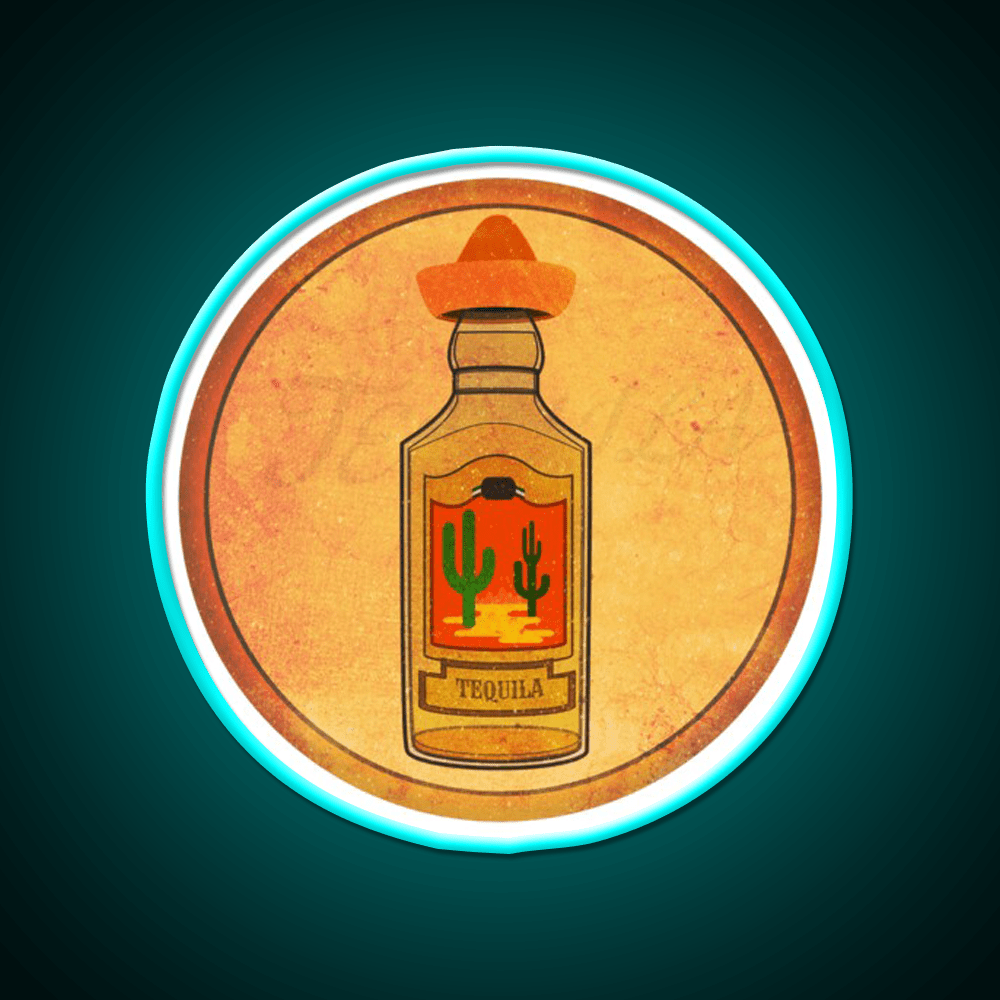 Vintage Tequila Party Drink Tequila Led Neon Sign Rgb Color - Shineneon