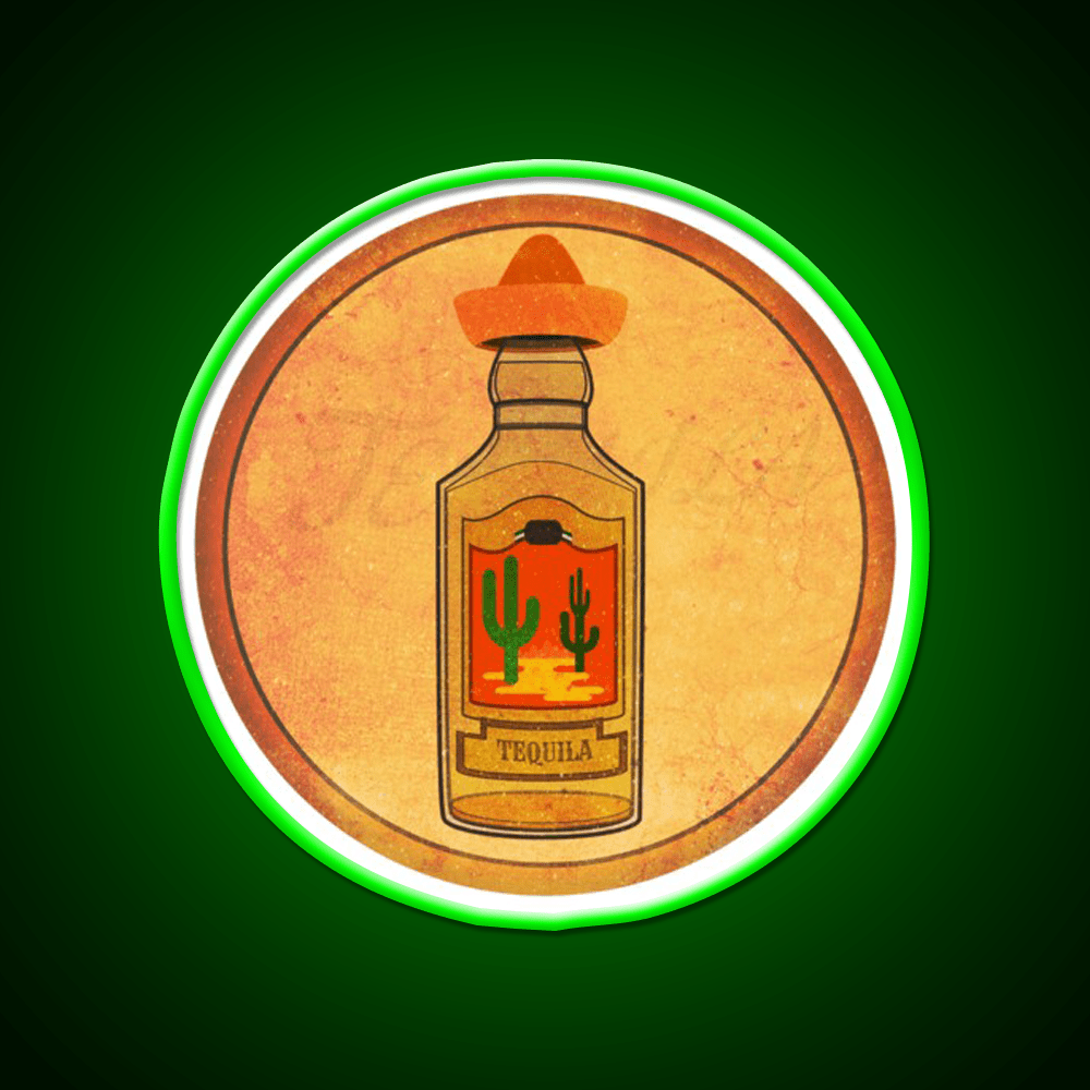 Vintage Tequila Party Drink Tequila Led Neon Sign Rgb Color - Shineneon
