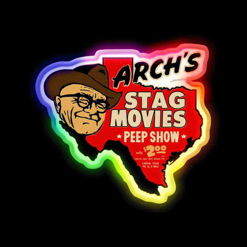 Vintage Texas Adult Movie Resource Whiskey Drink Bar Led Neon Sign Rgb Color