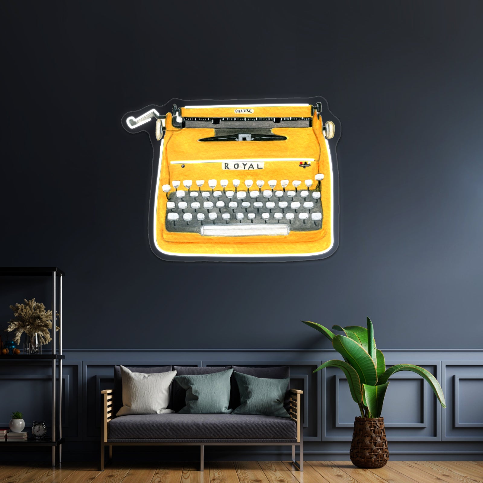 Vintage Typewriter Artwork Neon Signs Custom | Shineneon