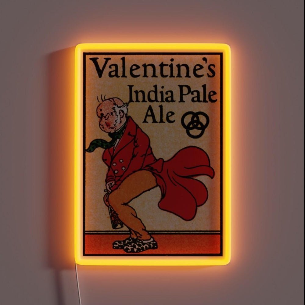 Vintage Valentinesindia Pale Ale Logo Rgb Led Neon Sign - Shineneon