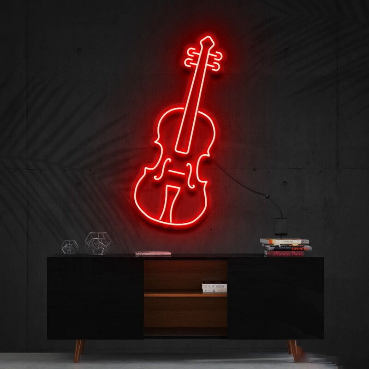 Violin Led Neon Sign For Music Lovers And Studios | Shineneon