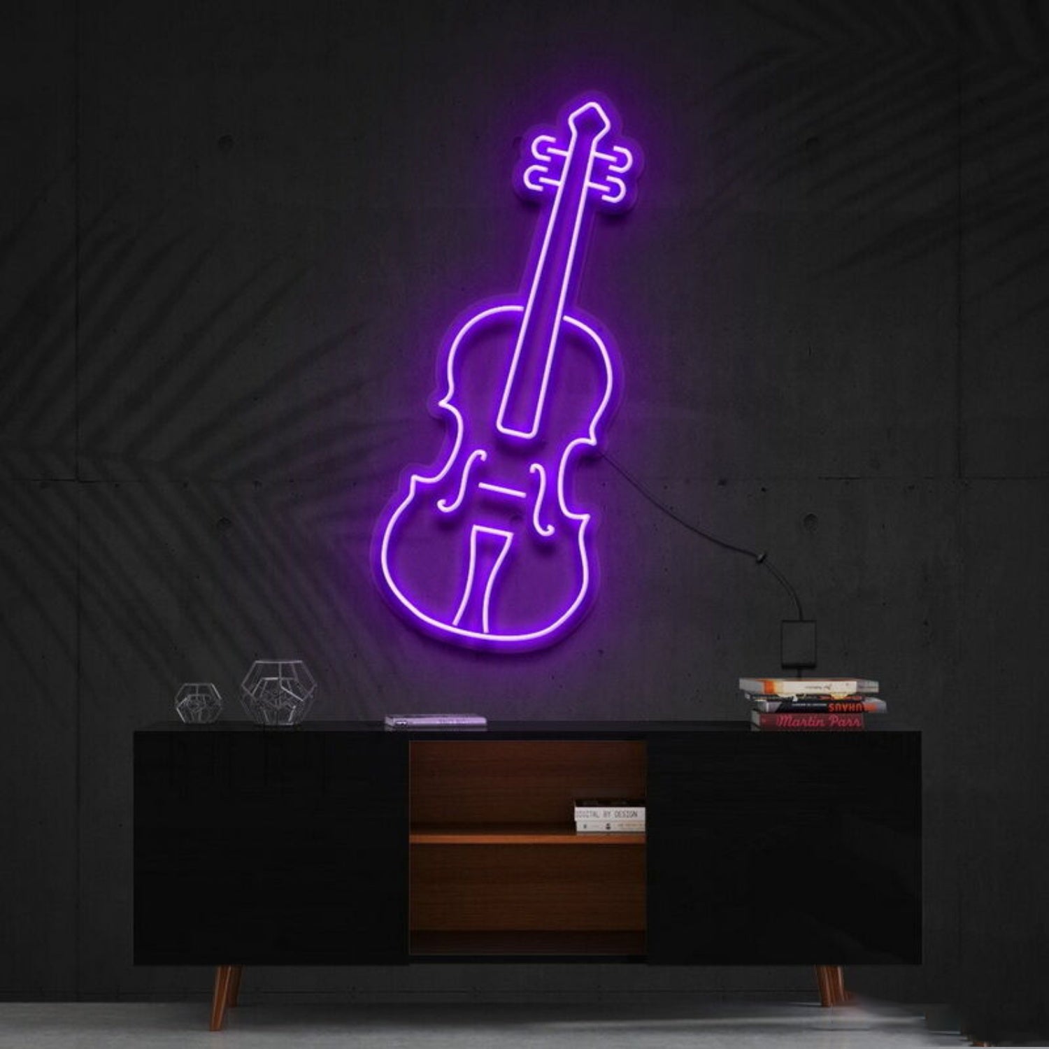 Violin Led Neon Sign For Music Lovers And Studios | Shineneon