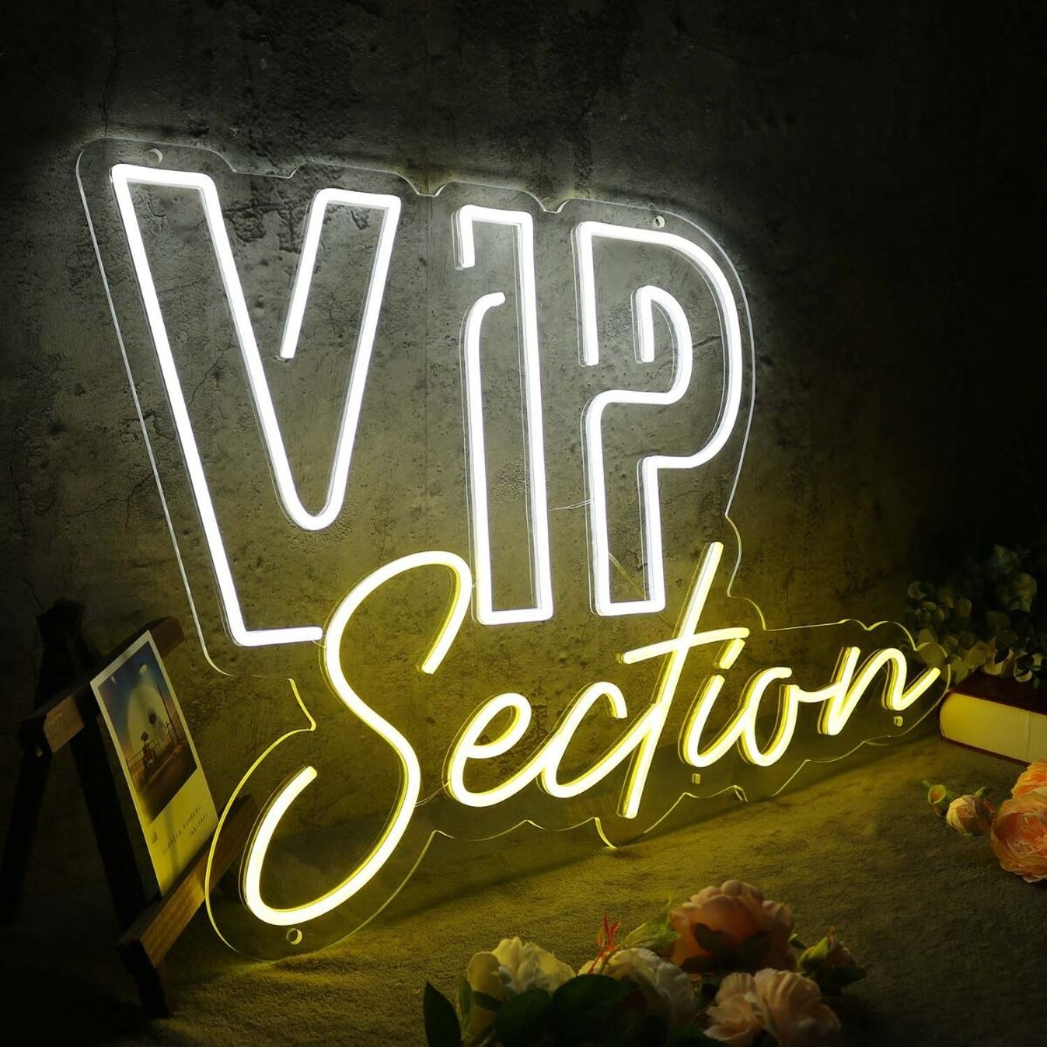 Vip Section Yellow Led Neon Sign - Shineneon