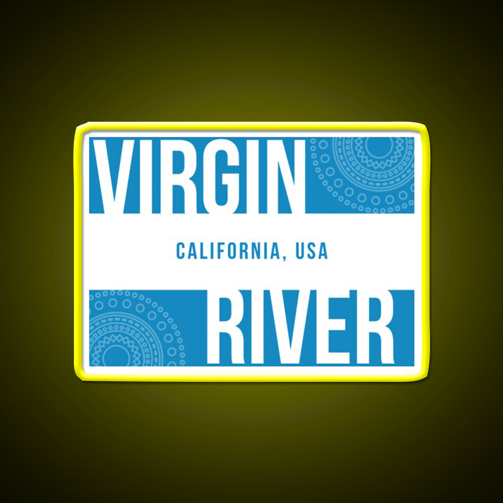 Virgin River California Man Cave Bar Led Neon Sign Rgb Color
