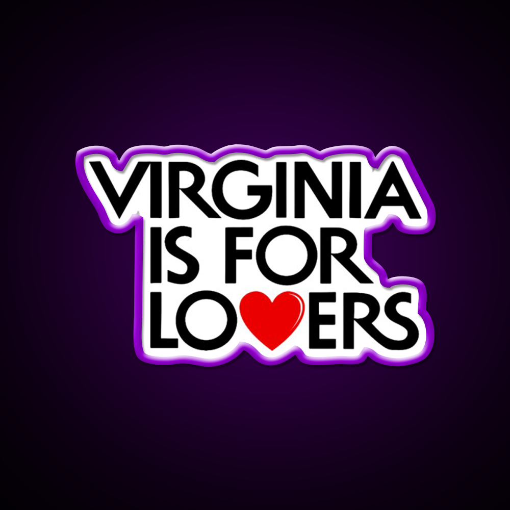 Virginia Is For Lovers Beer Bar Decor Led Neon Sign Rgb Color - LED neon sign view 9