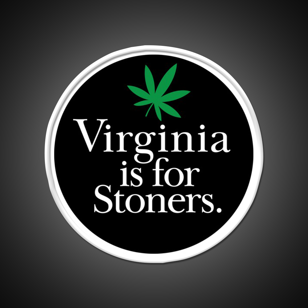 Virginia Is For Stoners Hemp Inspired Green Leaf Led Neon Sign Rgb Color - LED neon sign view 11