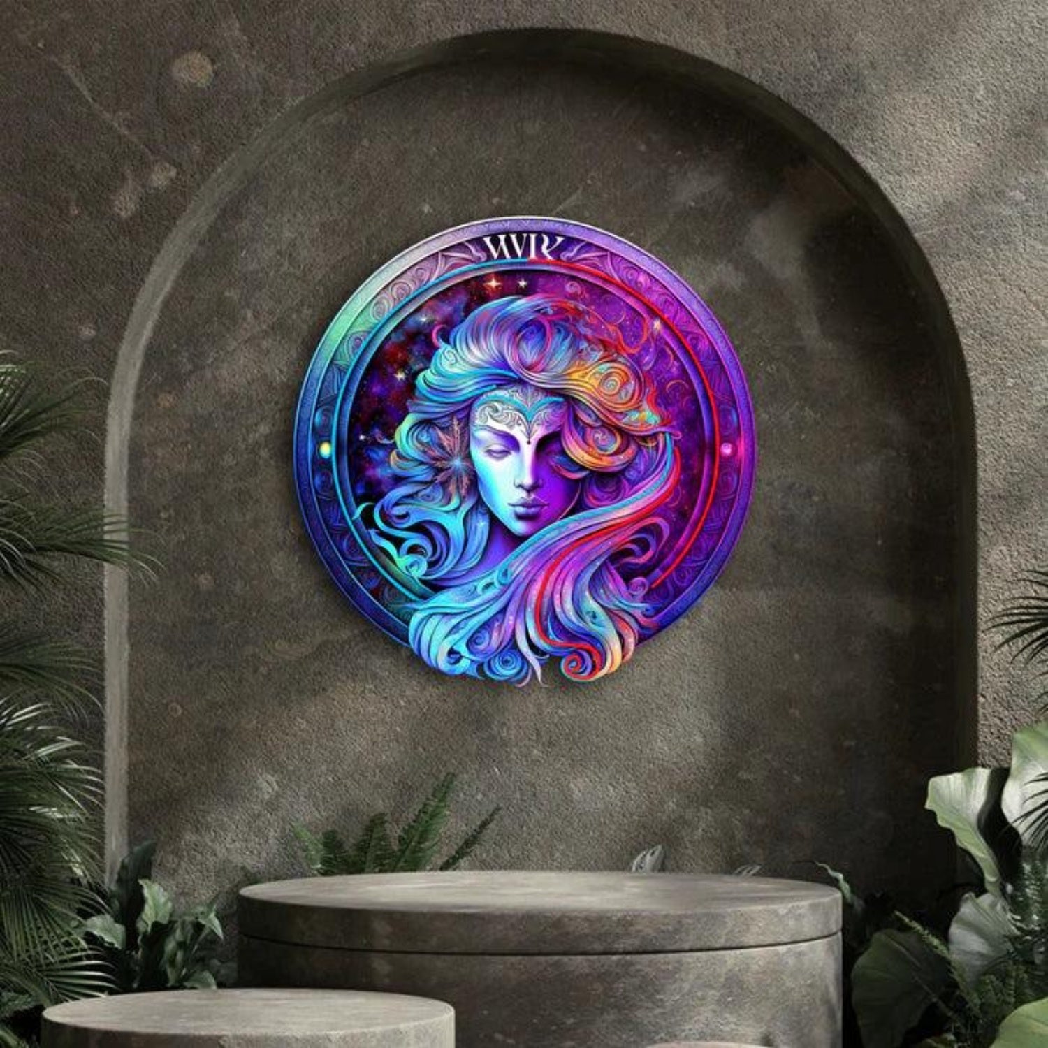 Virgo Zodiac Mystic Multicolor Led Neon Sign For Artistic Home Decor | Shineneon