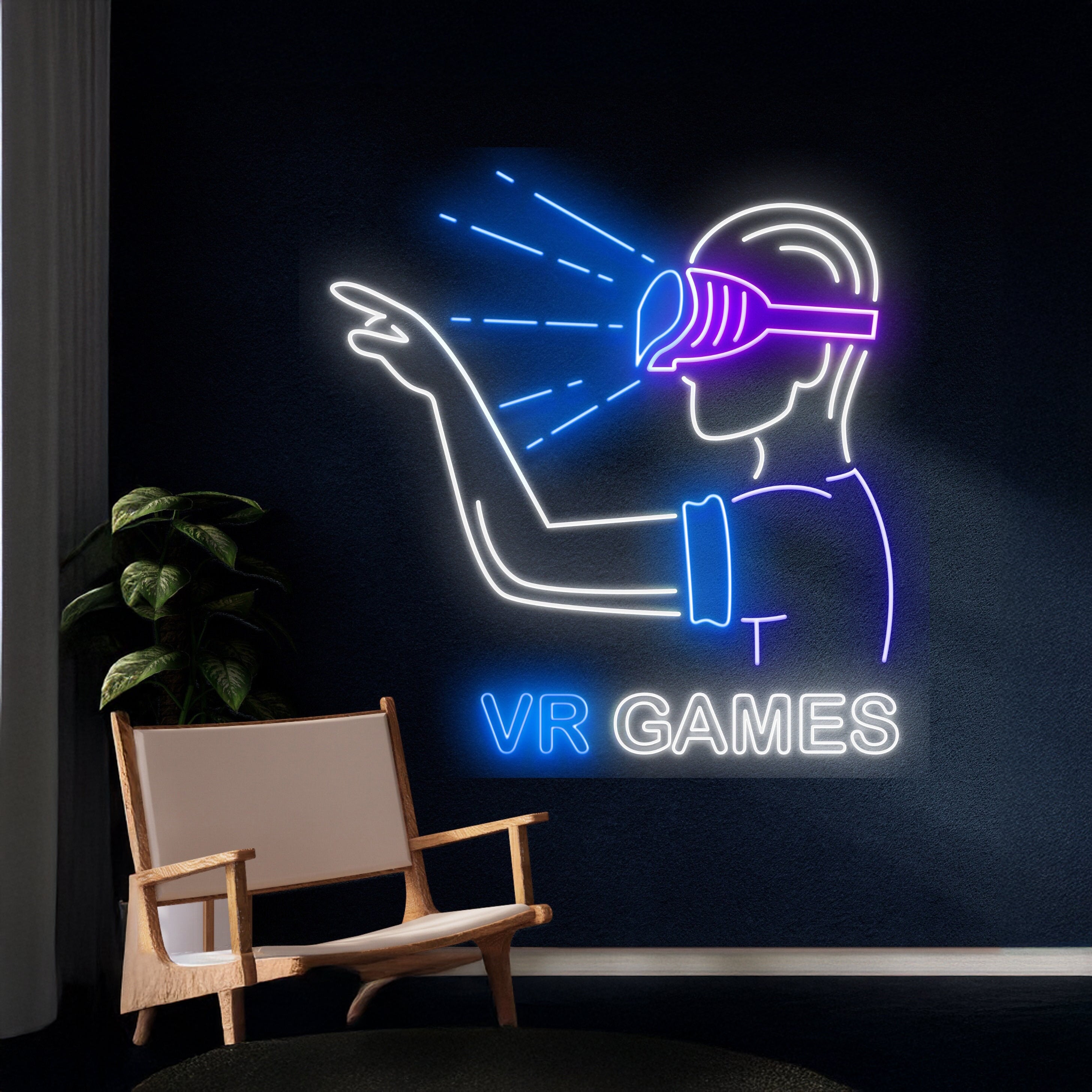 Virtual Reality Led Sign Game Player Led Lights | Shineneon