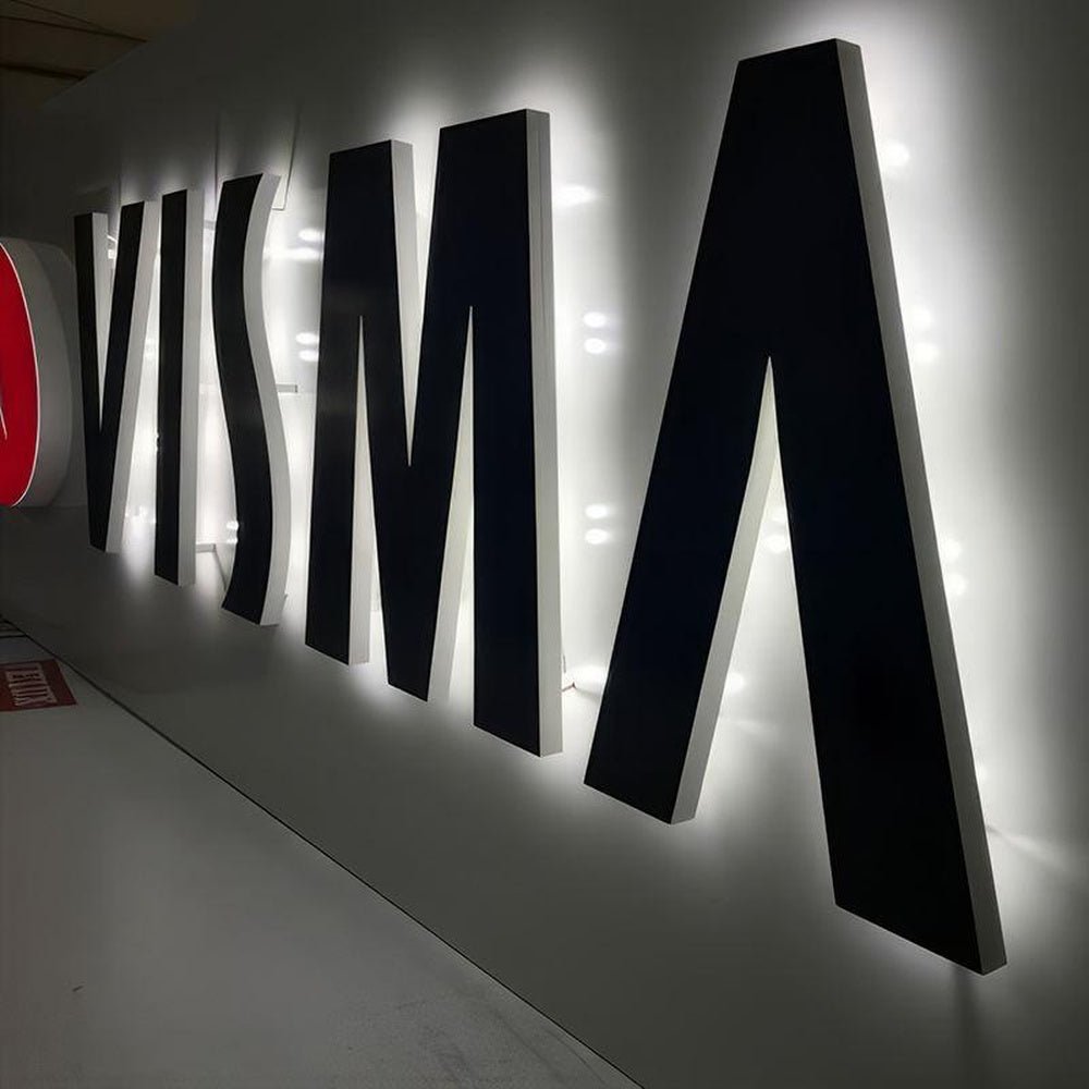 Visma 3D Backlit Letters Business Metal Led Sign - Shineneon