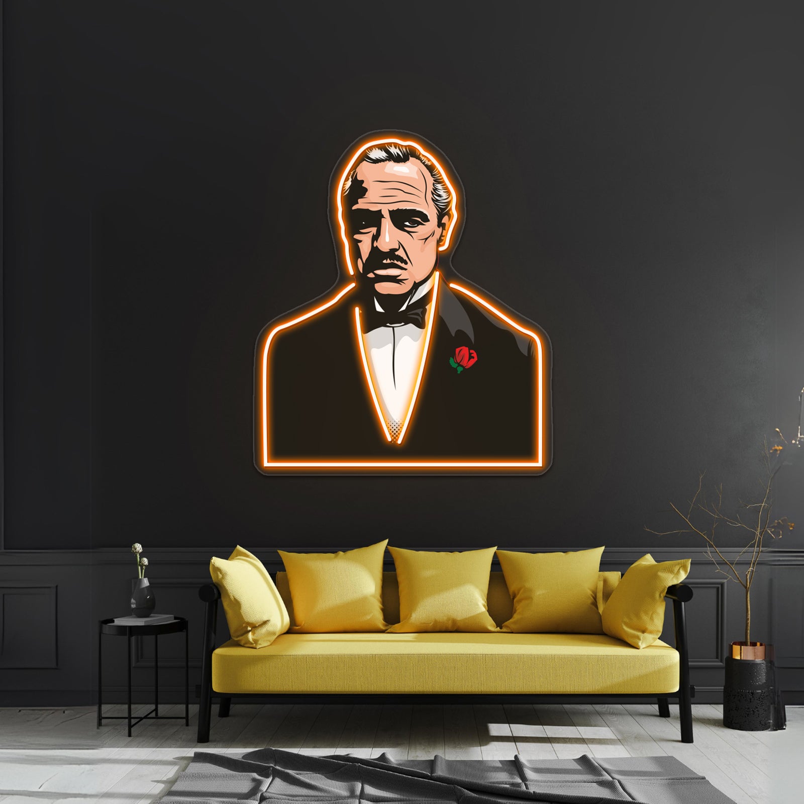 Vito Corleone Artwork Neon Signs Custom | Shineneon