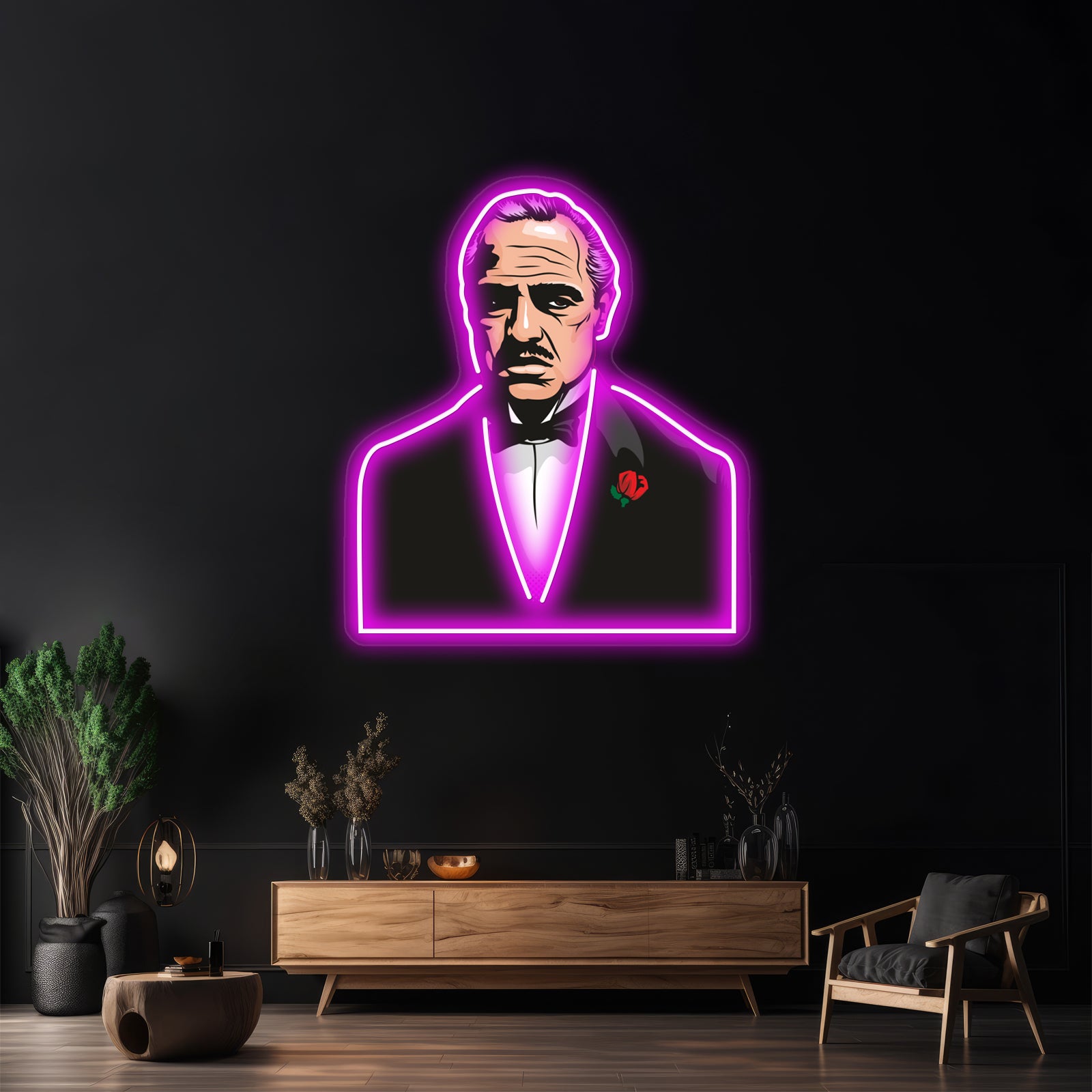 Vito Corleone Artwork Neon Signs Custom | Shineneon