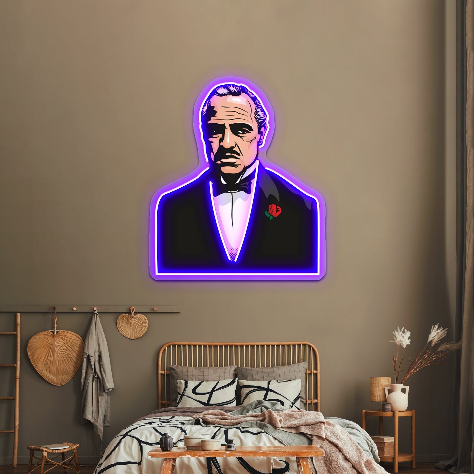 Vito Corleone Artwork Neon Signs Custom | Shineneon