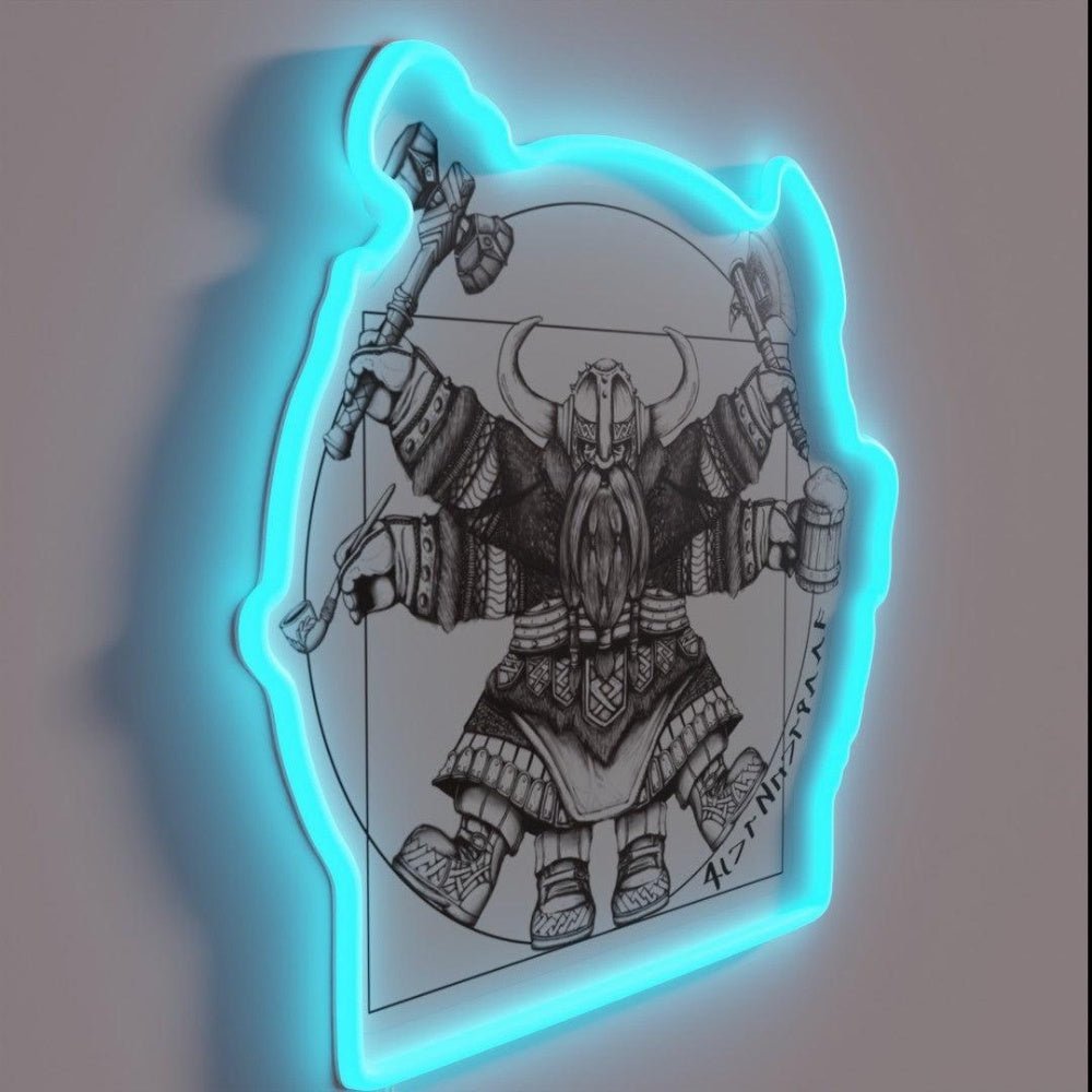 Vitruvian Dwarf Rgb Led Neon Sign - Shineneon