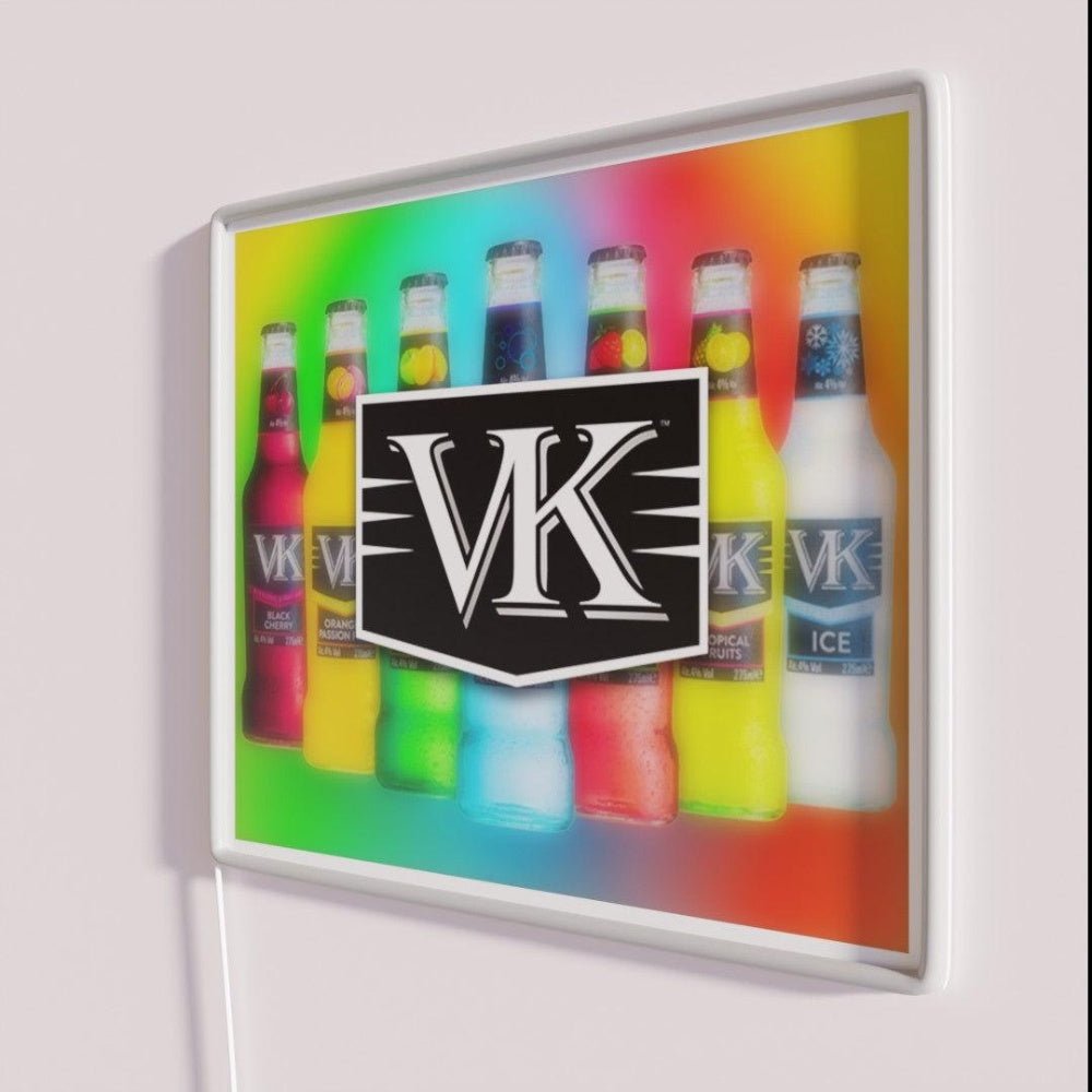 Vk Vodka Flavoured Drink Sesh Rgb Led Neon Sign - Shineneon