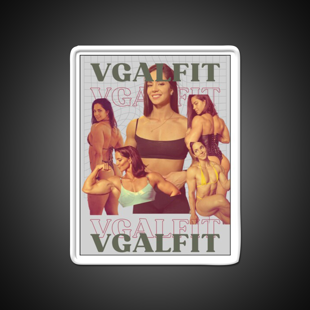 Vladislava Galagan Vintage Retro Gym Fitness Led Neon Sign Rgb Color