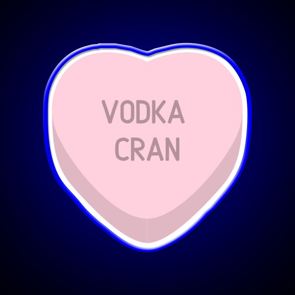 Vodka Cran Candy Heart Cocktail Bar Decor Led Neon Sign Rgb Color - LED neon sign view 5