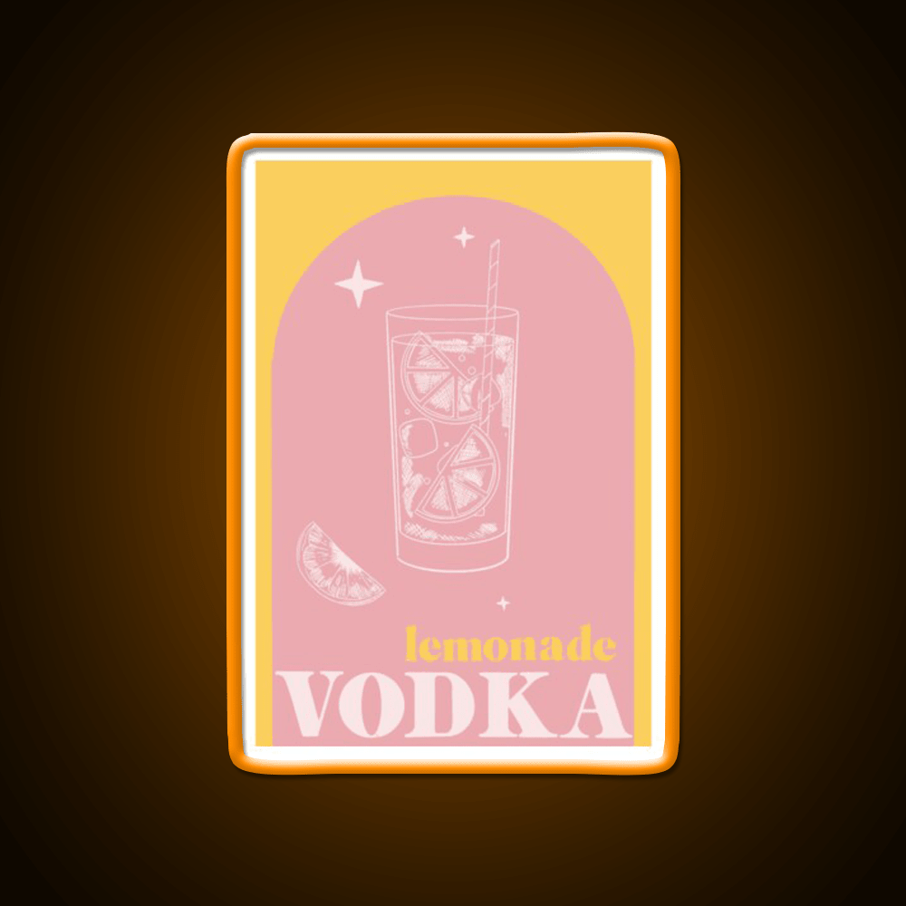 Vodka Lemonade Cocktail Bar Decor Led Neon Sign Rgb Color - Shineneon