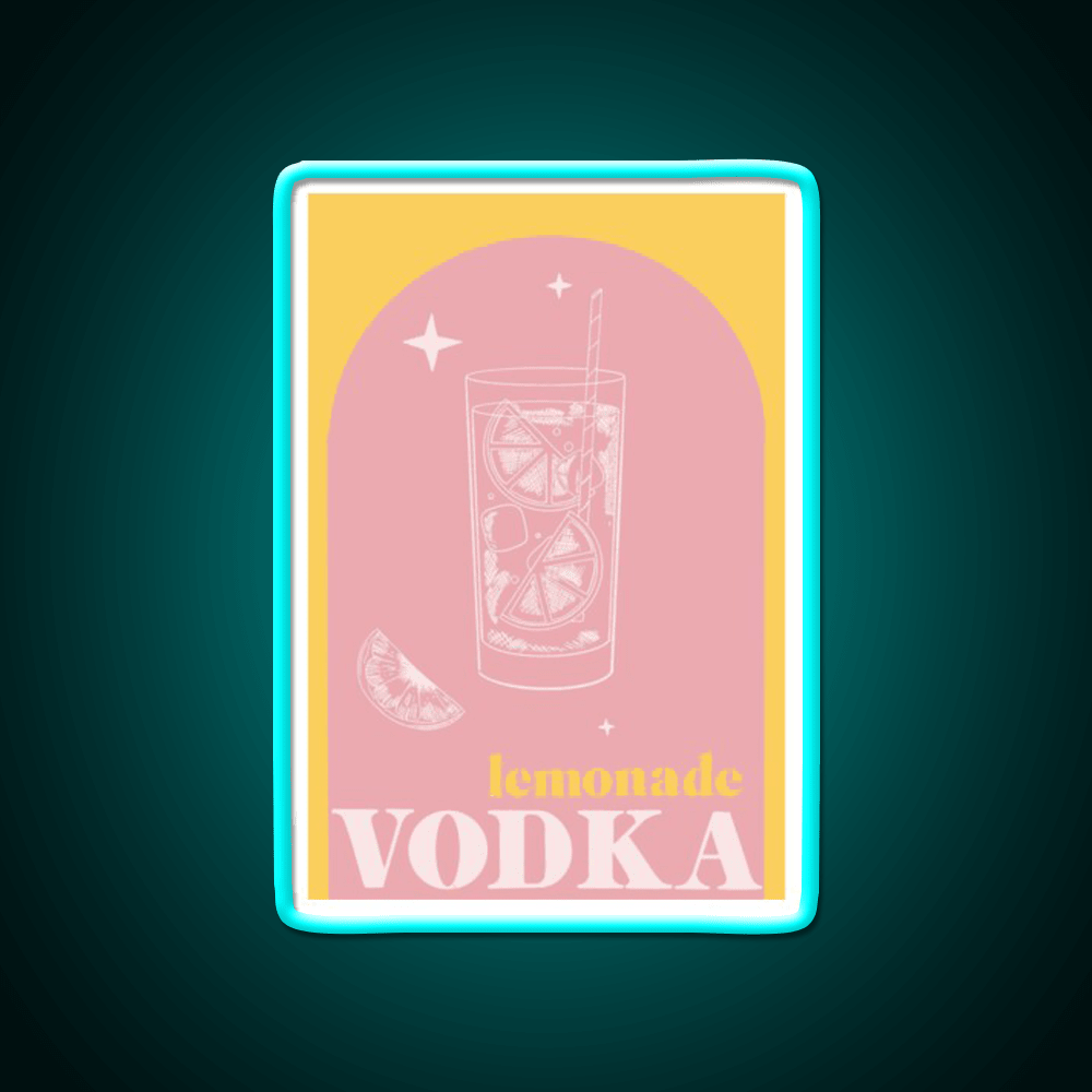 Vodka Lemonade Cocktail Bar Decor Led Neon Sign Rgb Color - Shineneon