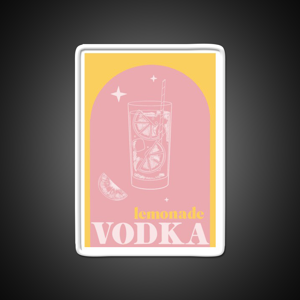 Vodka Lemonade Cocktail Bar Decor Led Neon Sign Rgb Color - LED neon sign view 11